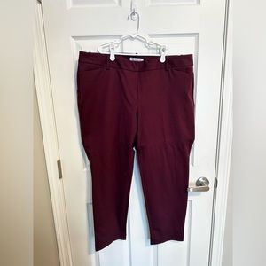 Maroon Liz Claiborne 16 Slacks